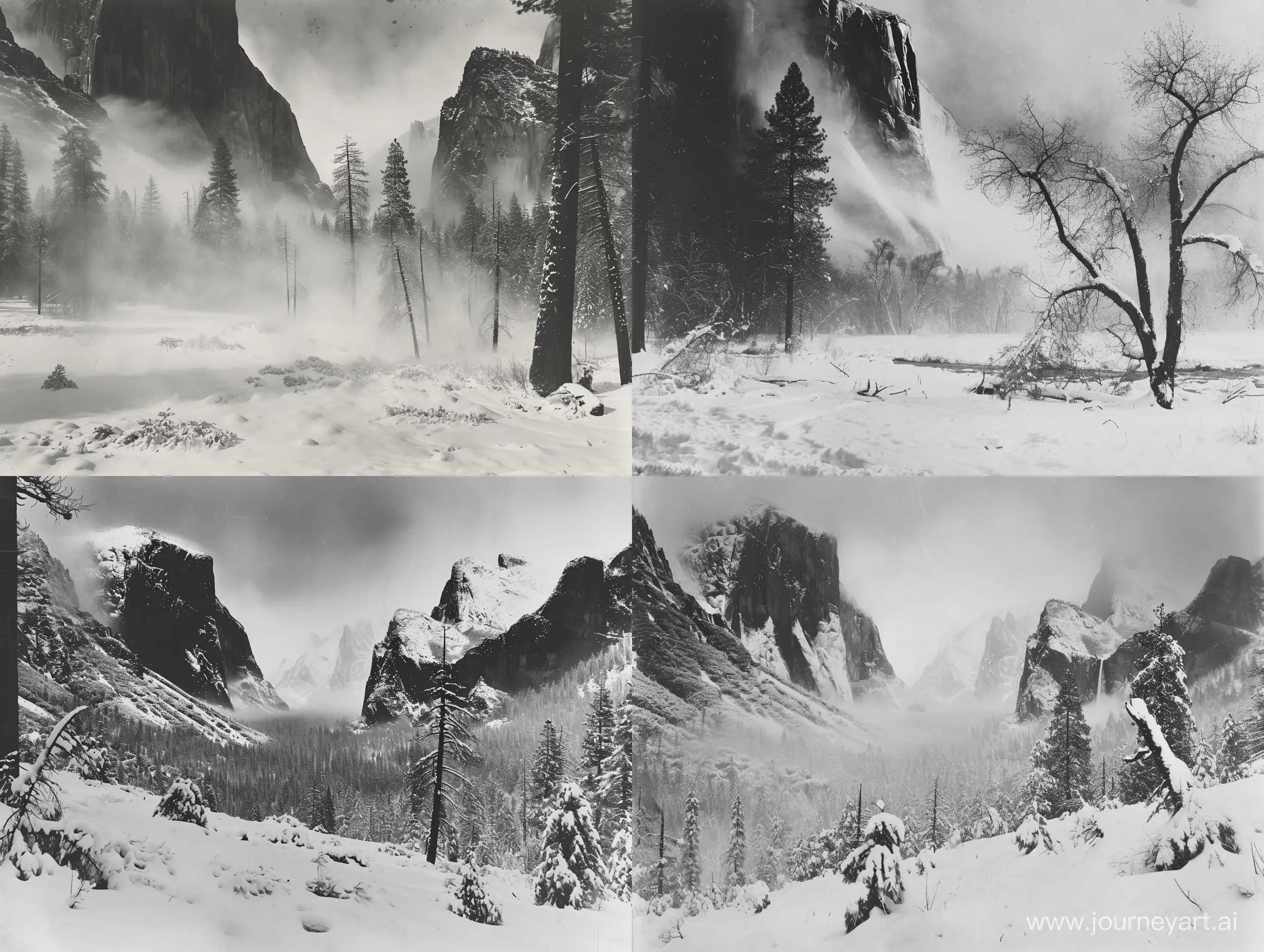 Captivating-Winter-Landscape-Ansel-Adams-Yosemite-National-Park