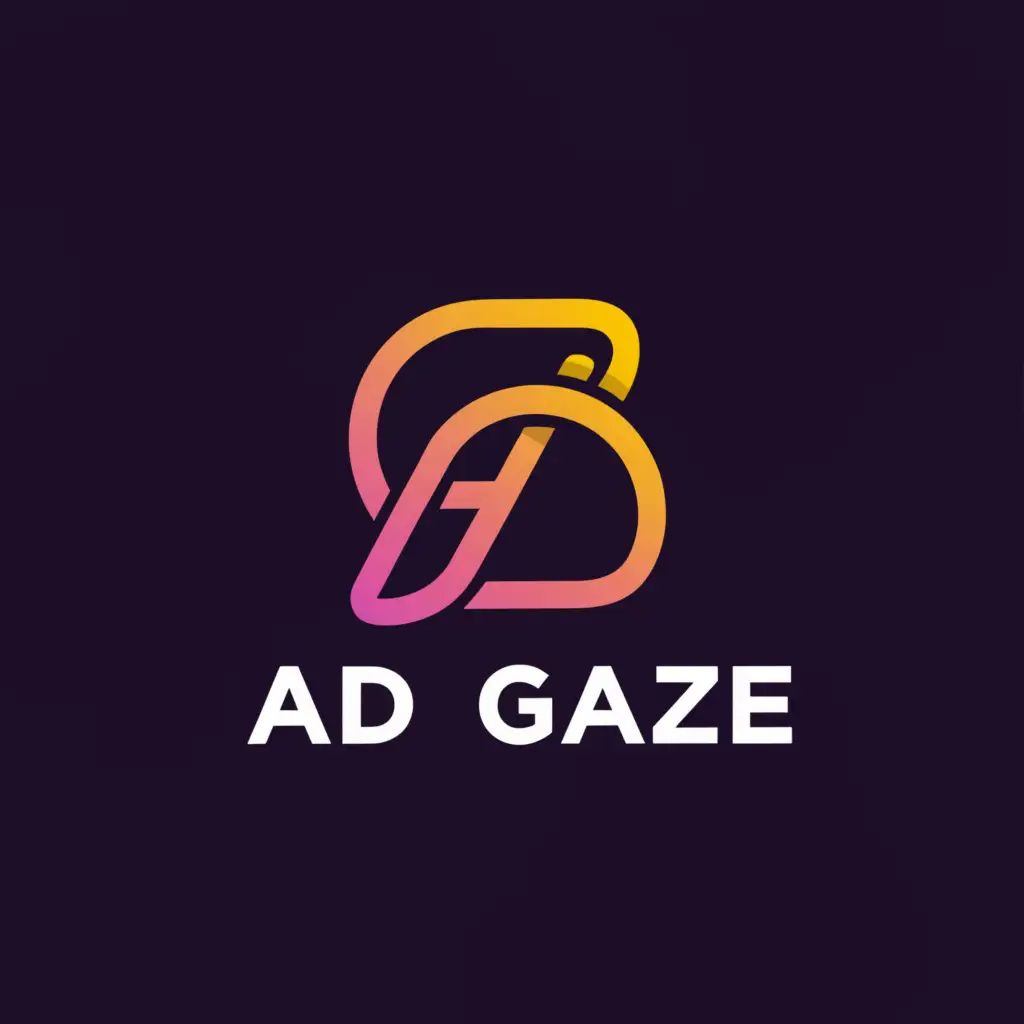 a logo design,with the text "Ad Gaze", main symbol:Stylish,Moderate,be used in Entertainment industry,clear background