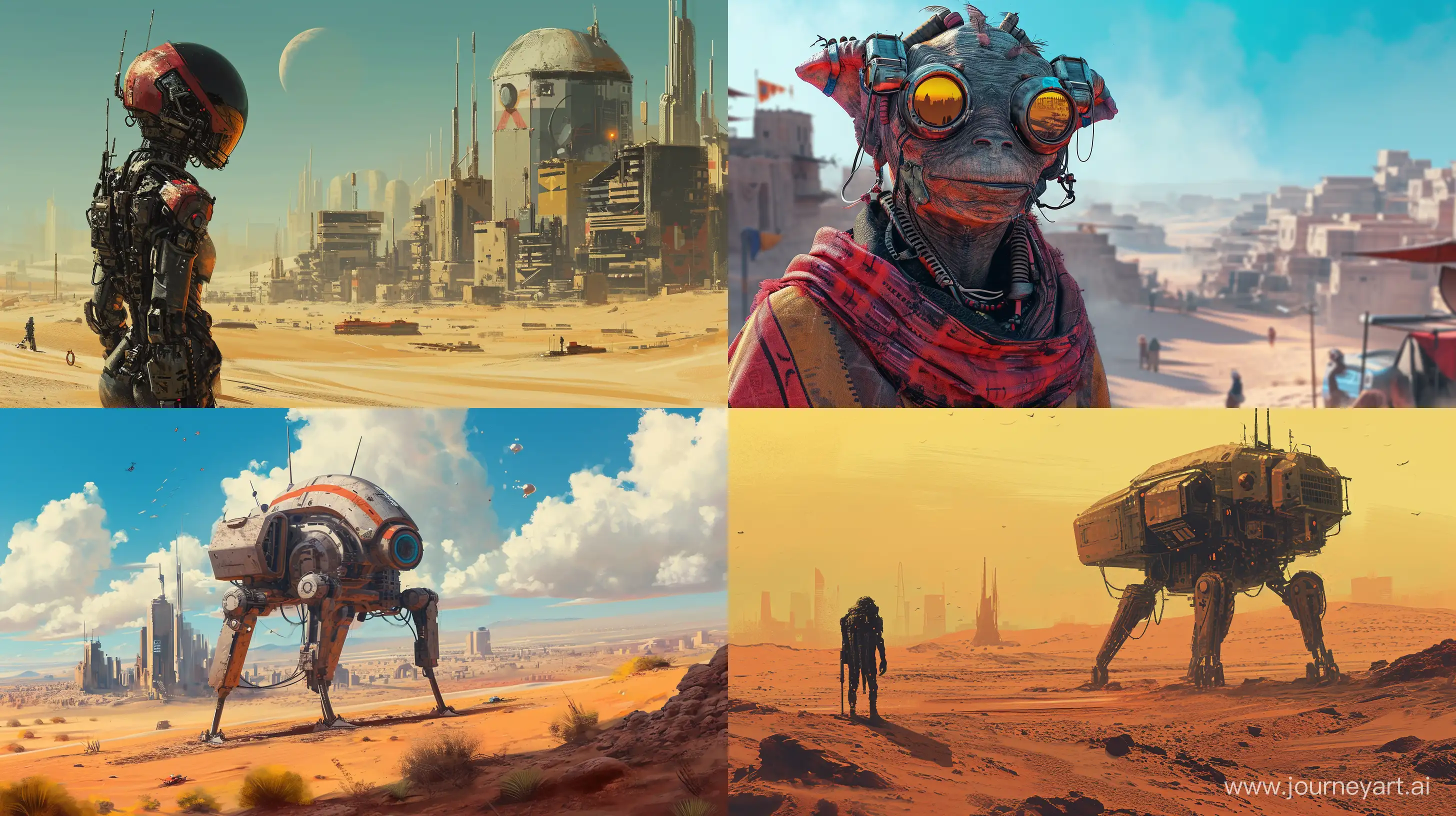 Gitpunk-Humanoids-in-Urban-Desert-Landscape