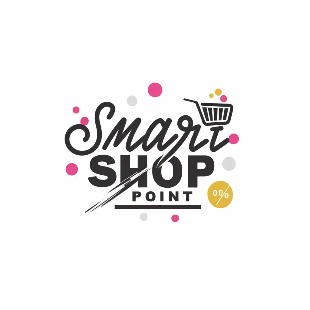 logo, online Shop, with the text "Smart Shop Point", typography, be used in Beauty Spa industry