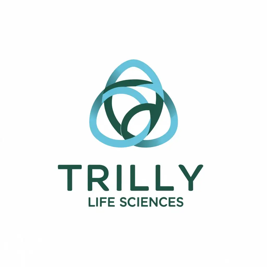 a logo design,with the text TRILITY LIFE SCIENCES, main symbol:triad,Minimalistic,be used in Medical Dental industry,clear background.   