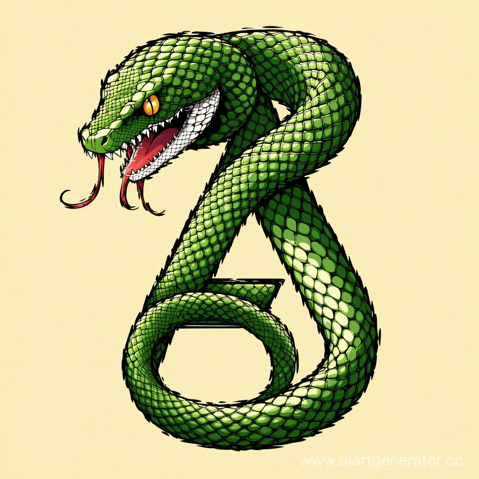 SnakeShaped-Letter-A-A-Venomous-Typography-Art