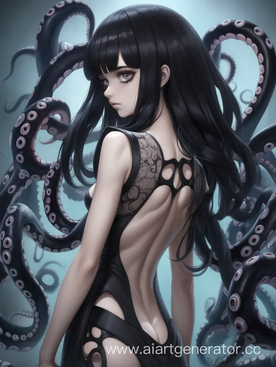 Mysterious-Woman-with-Heterochromia-and-Tentacles-Standing-Tall