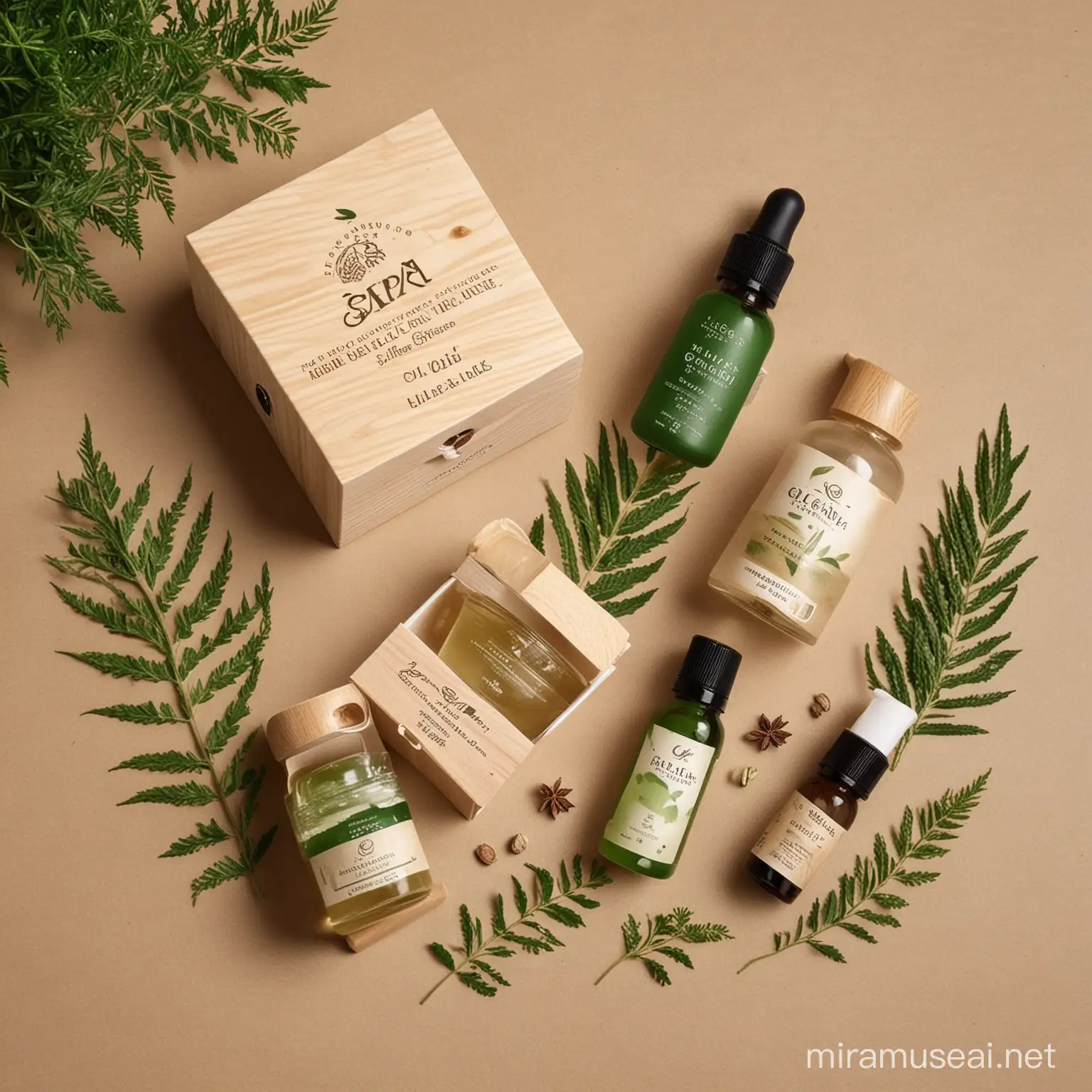 Organic Spa Experience Natural Cosmetic Packaging Design