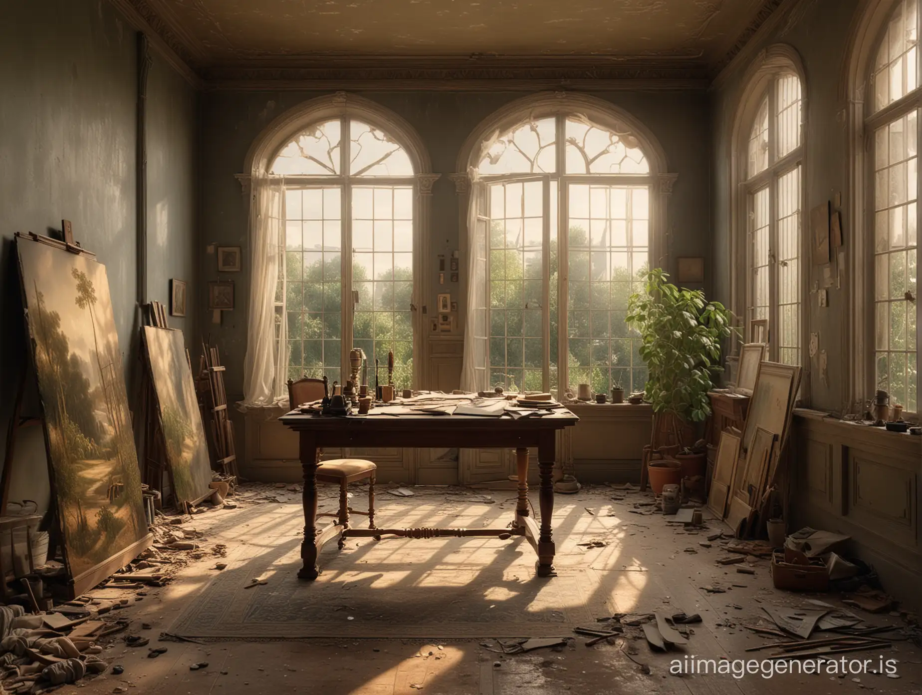 Deserted-Italianate-Artists-Studio-in-Magic-Hour-Lighting