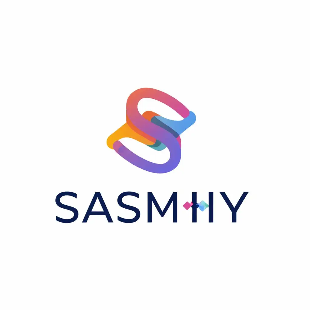 a logo design,with the text "sasmhy", main symbol:sasmhy_Shop,Moderate,clear background