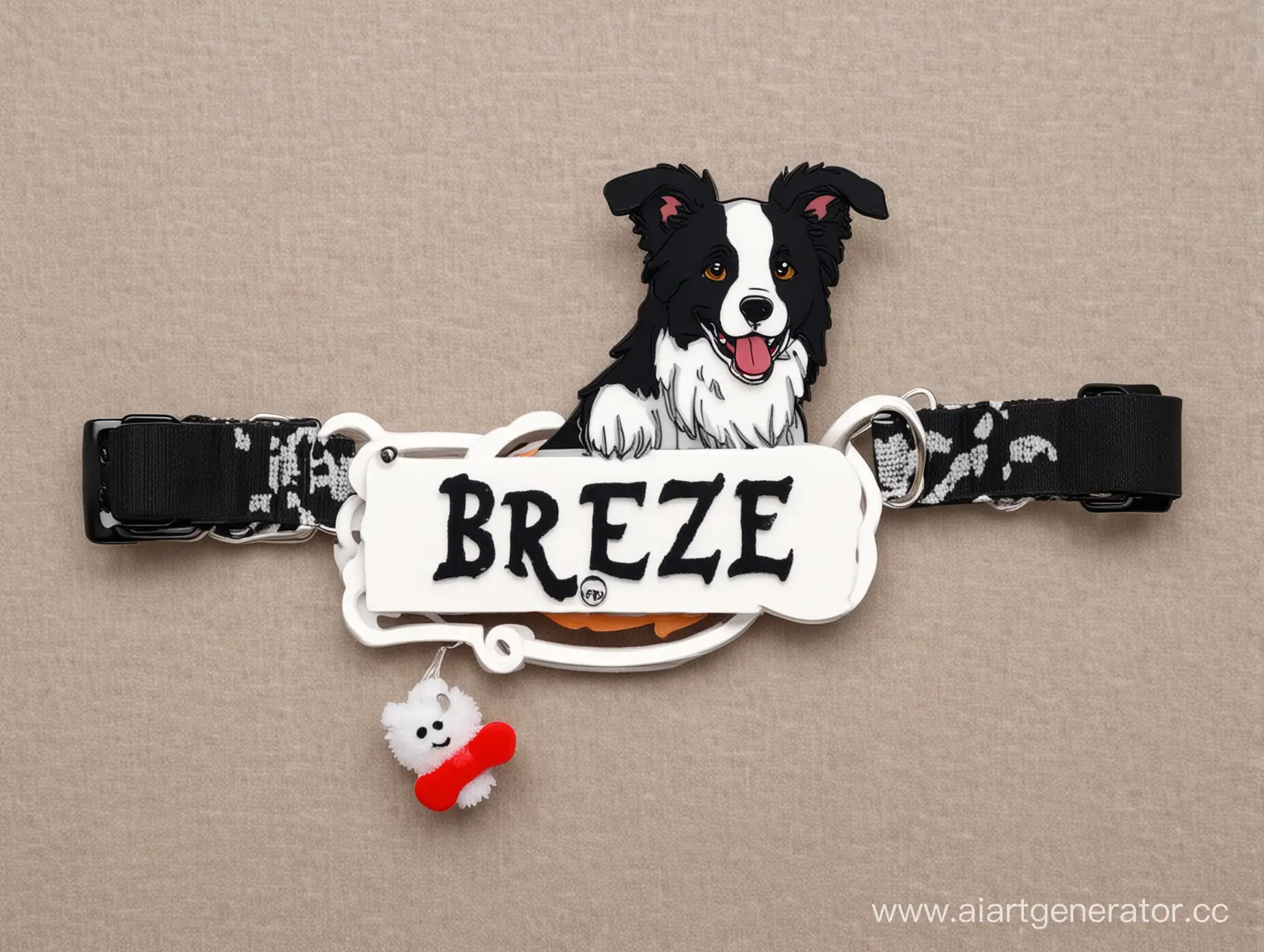 логотип breeze, бордер колли, игрушки для собак, ошейник для собак