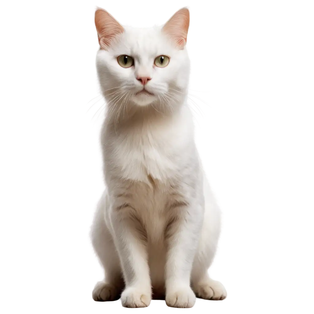 Exquisite White Cat PNG Captivating Illustration for Websites Blogs and ...