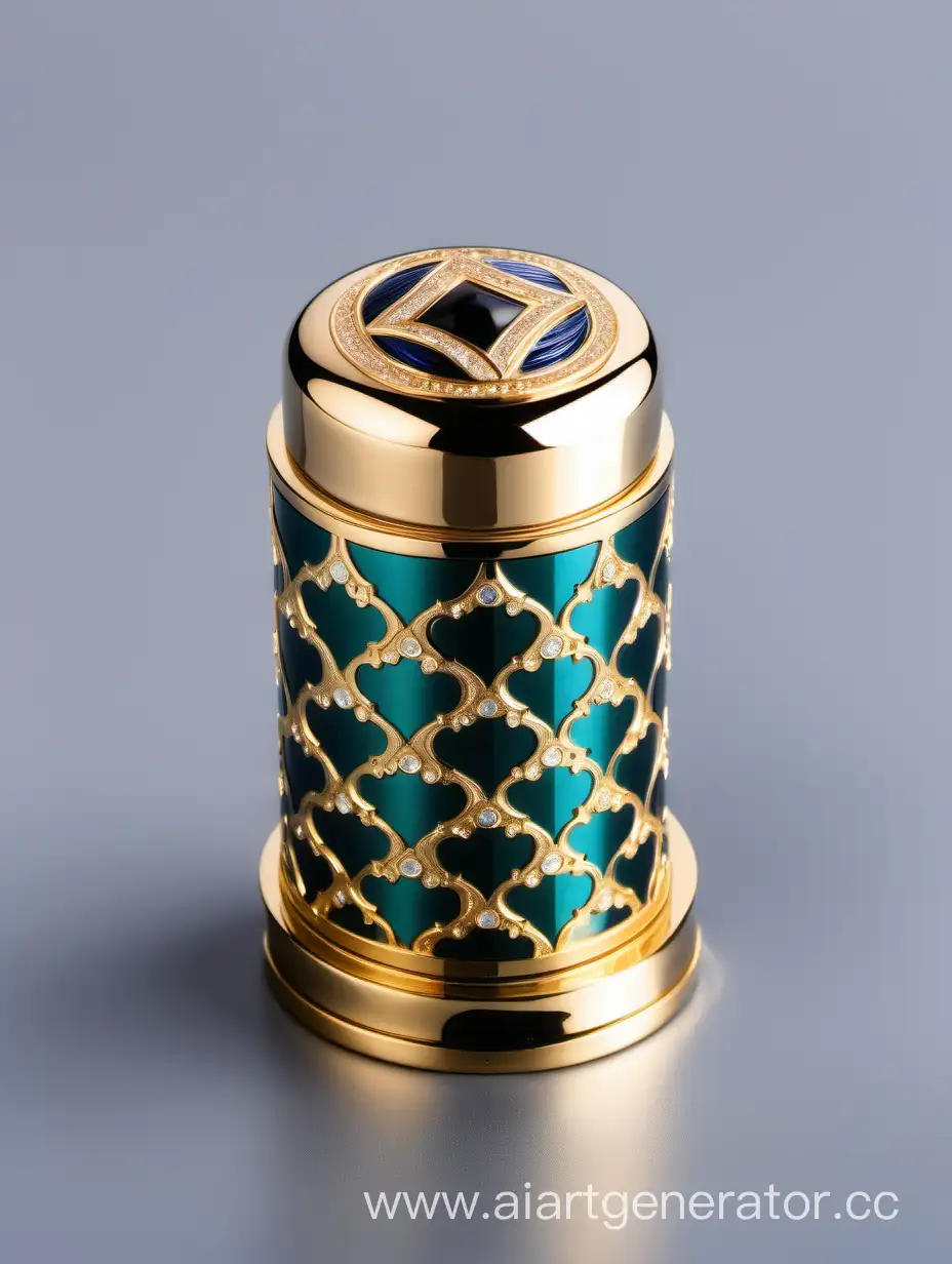 Exquisite-Luxury-Perfume-Bottle-Cap-with-Arabesque-Diamond-Finish
