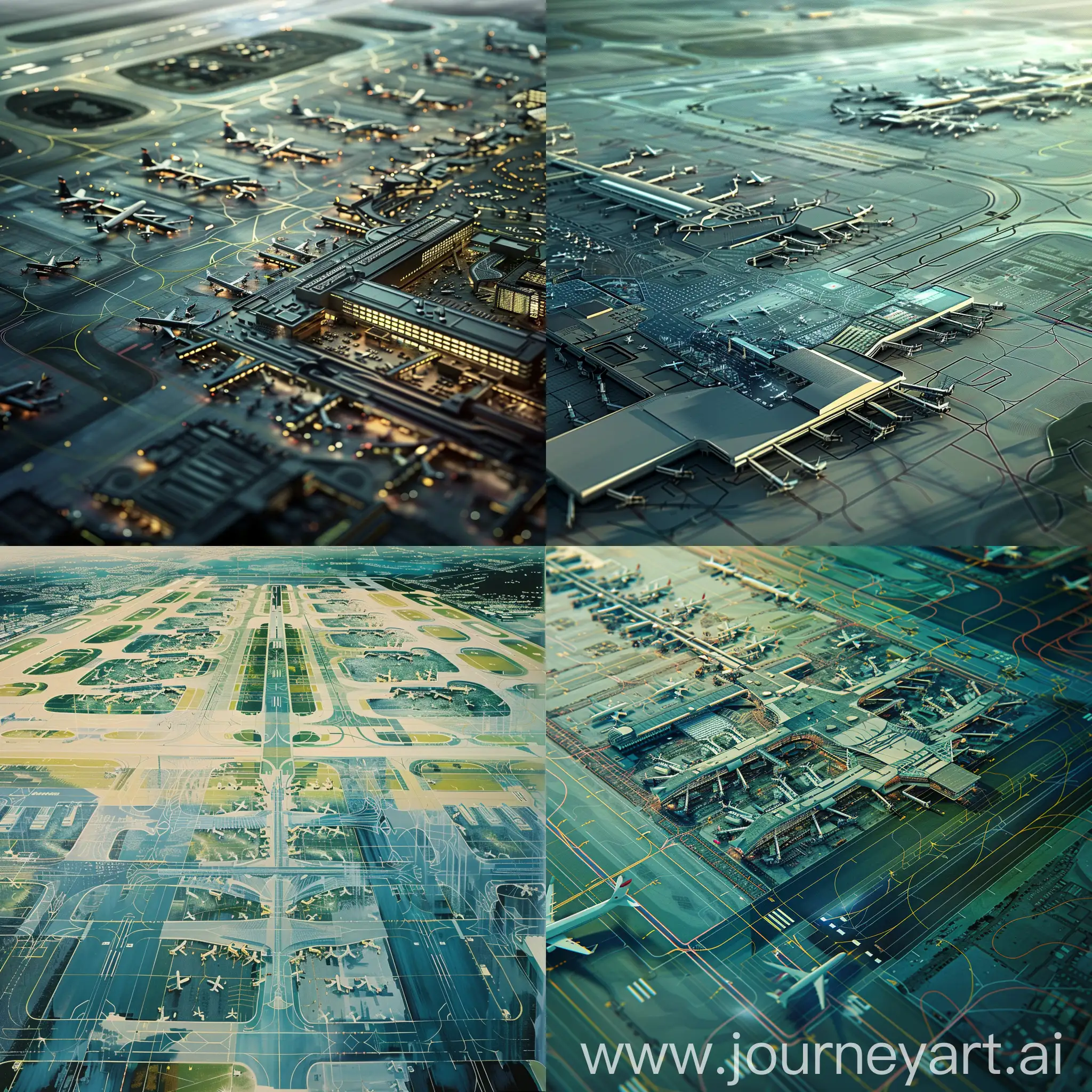 Contemporary-Airport-Aerial-View-with-Intricate-Network-of-Runways-and-Terminals