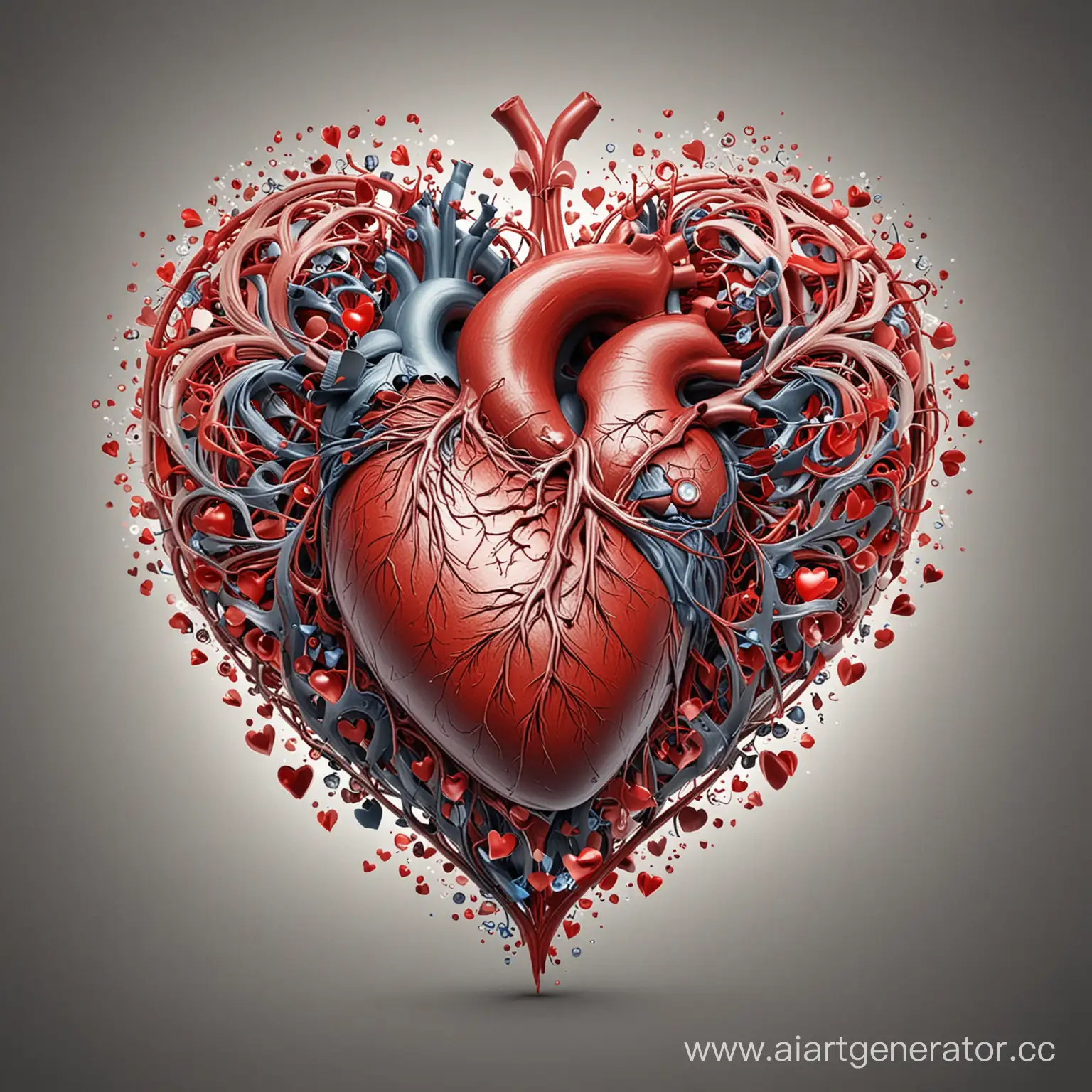Human-Heart-Anatomy-Illustration-Detailed-Internal-Structure-of-the-Cardiovascular-System