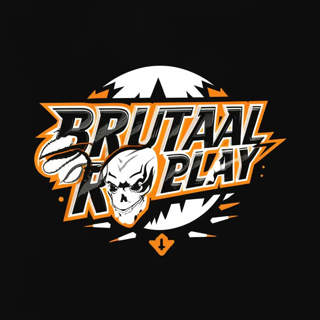 logo, BRP, with the text "BrutalRoleplay", typography