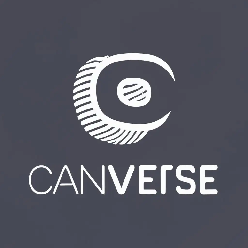 logo, Canvas, with the text "Canverse", typography, be used in Internet industry