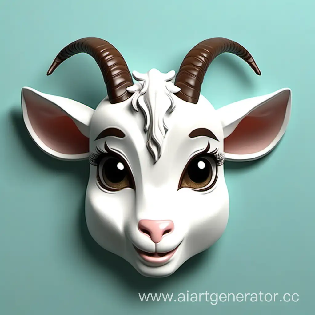 Adorable-2D-Goat-Baby-Mask-Friendly-and-Clear-Edge-Design