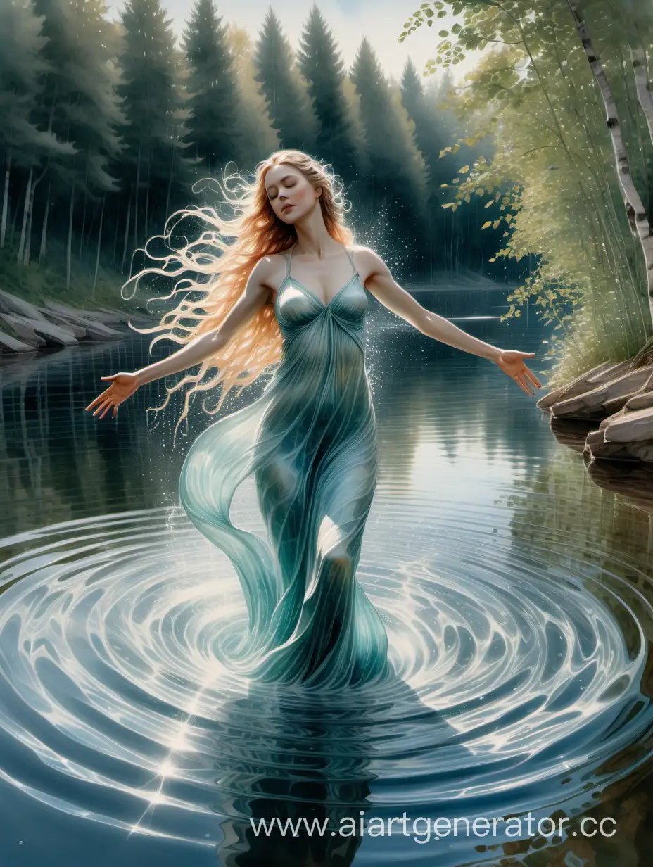 Slavic-Goddess-of-Water-Enchanting-Beauty-Conjuring-Water-Magic