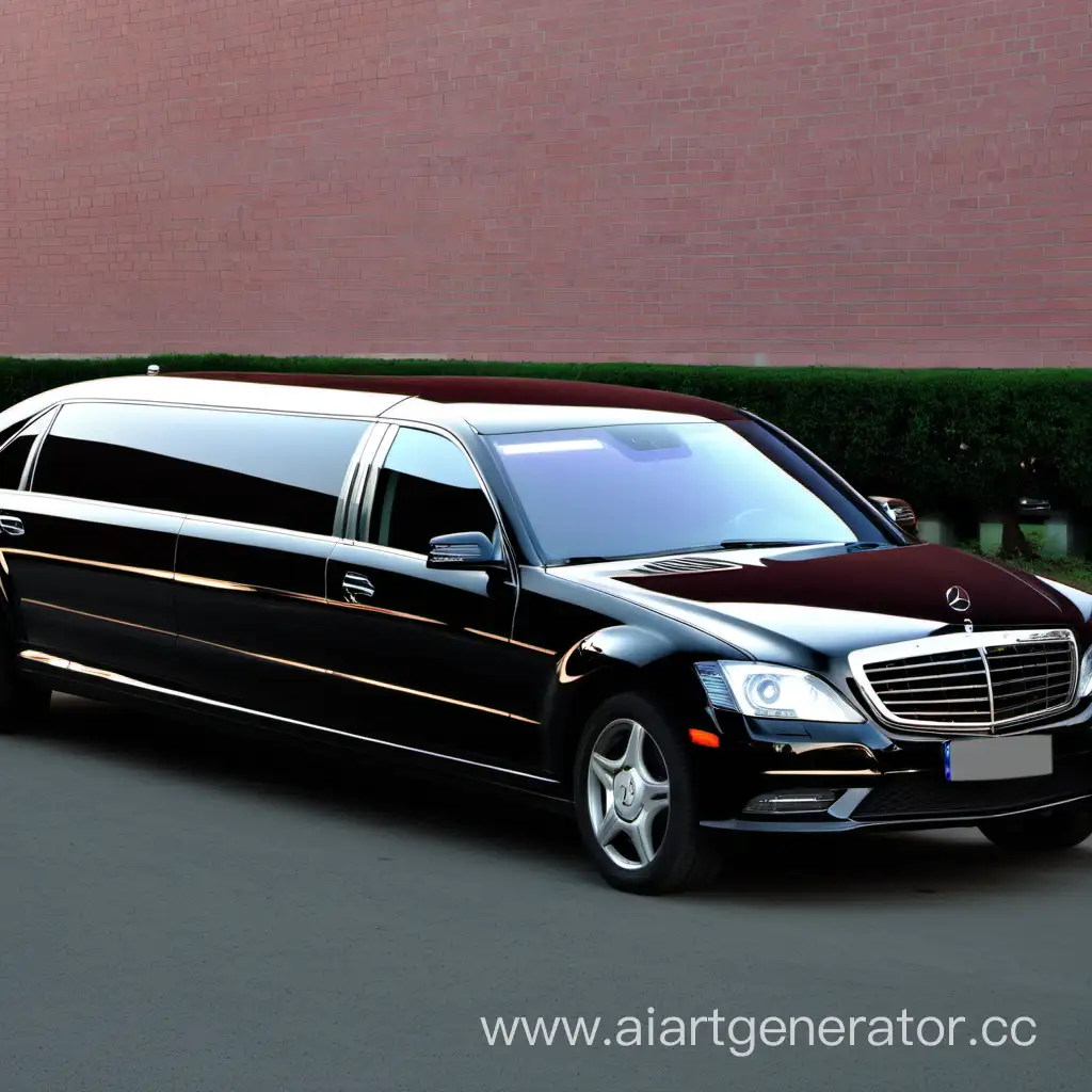 Luxurious-Mercedes-Limousine-Driving-Through-Urban-Night-Lights