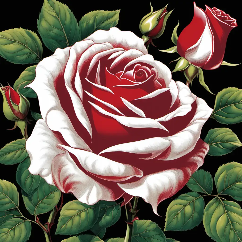 As the nightingale's song reaches its crescendo, the white rose undergoes a miraculous transformation, turning a vibrant shade of crimson red. It blooms with unparalleled beauty and fragrance.