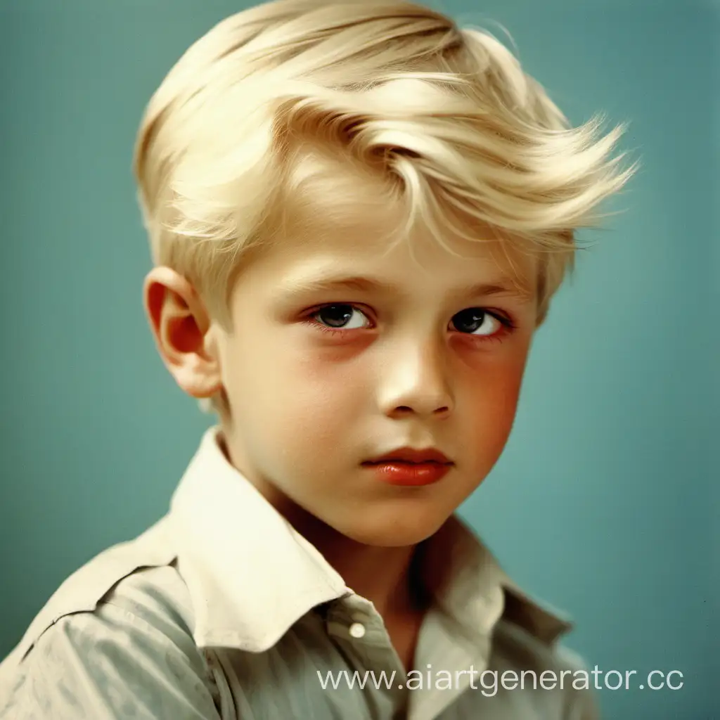 Блондин,  мальчик,  романтик из СССР