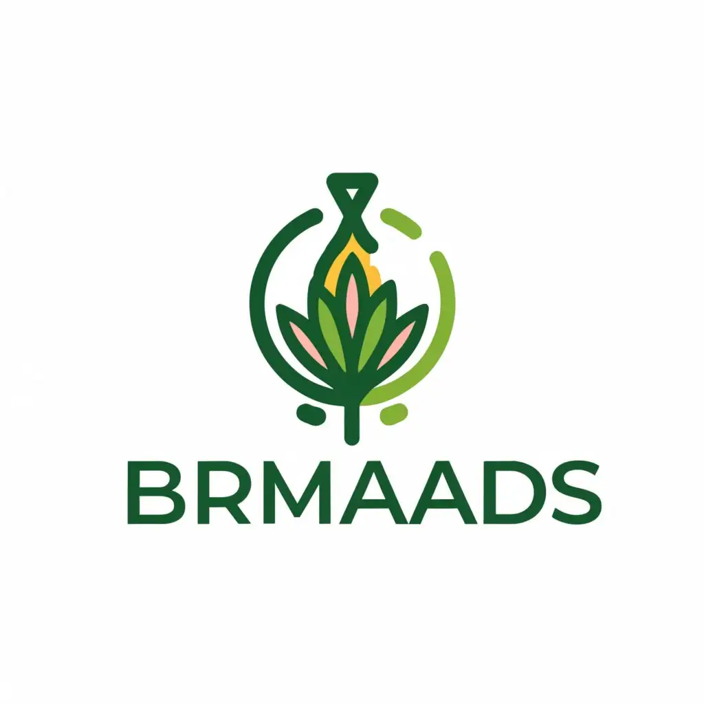 a logo design,with the text "BramaAds", main symbol:Cannabis that looks like a funnel,Moderate,clear background