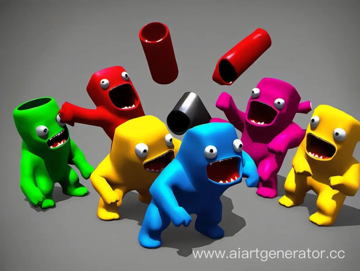 Colorful-Brawling-Fun-Gang-Beasts-Video-Game-Art