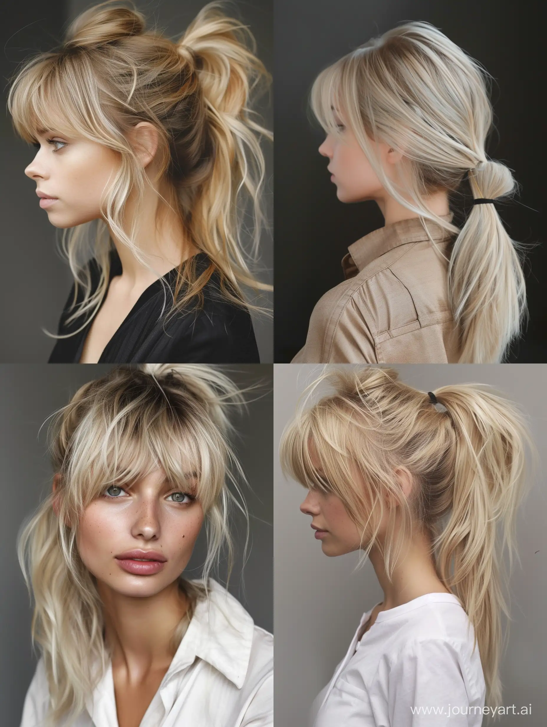 Trendy-Blonde-Ponytail-Hairstyles-with-Curtain-Bangs-2024