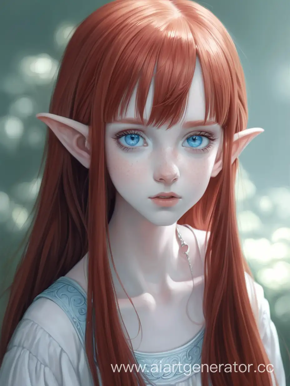 Young-Woman-with-Red-Hair-and-Blue-Eyes-Portrait-of-a-PaleSkinned-Girl-with-Long-Ears