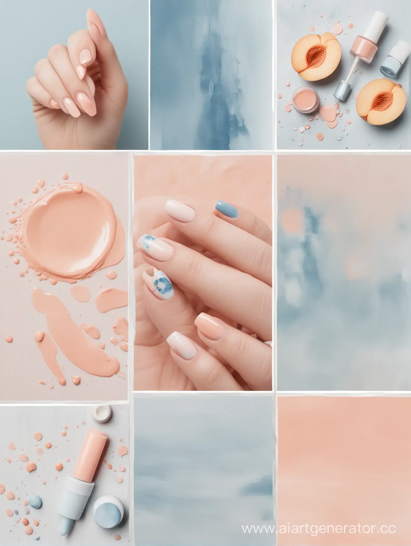 Elegant-Nail-Salon-Brand-Moodboard-Peach-and-Blue-Watercolor-Inspirations