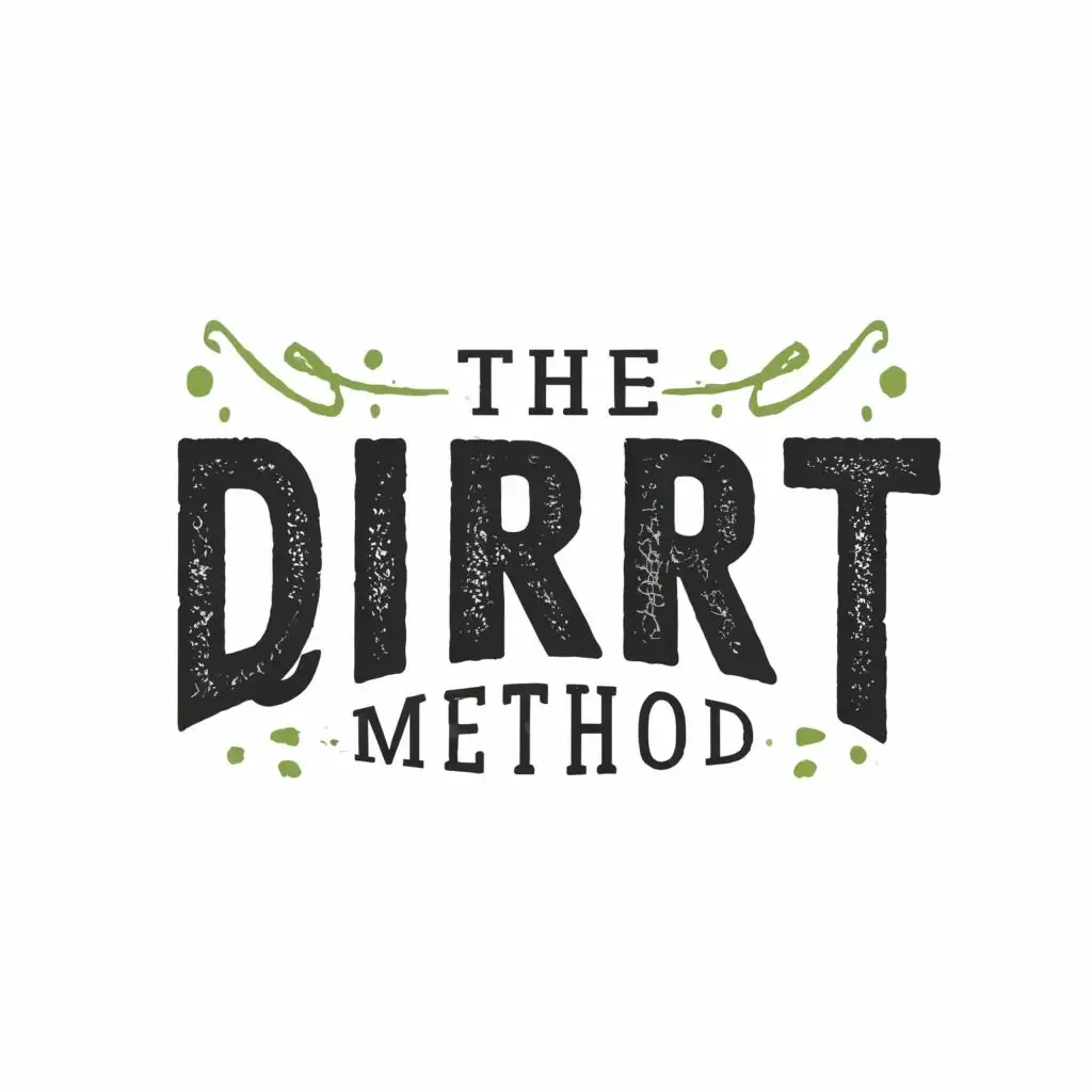 logo, success, with the text "the D.I.R.R.T. Method", typography