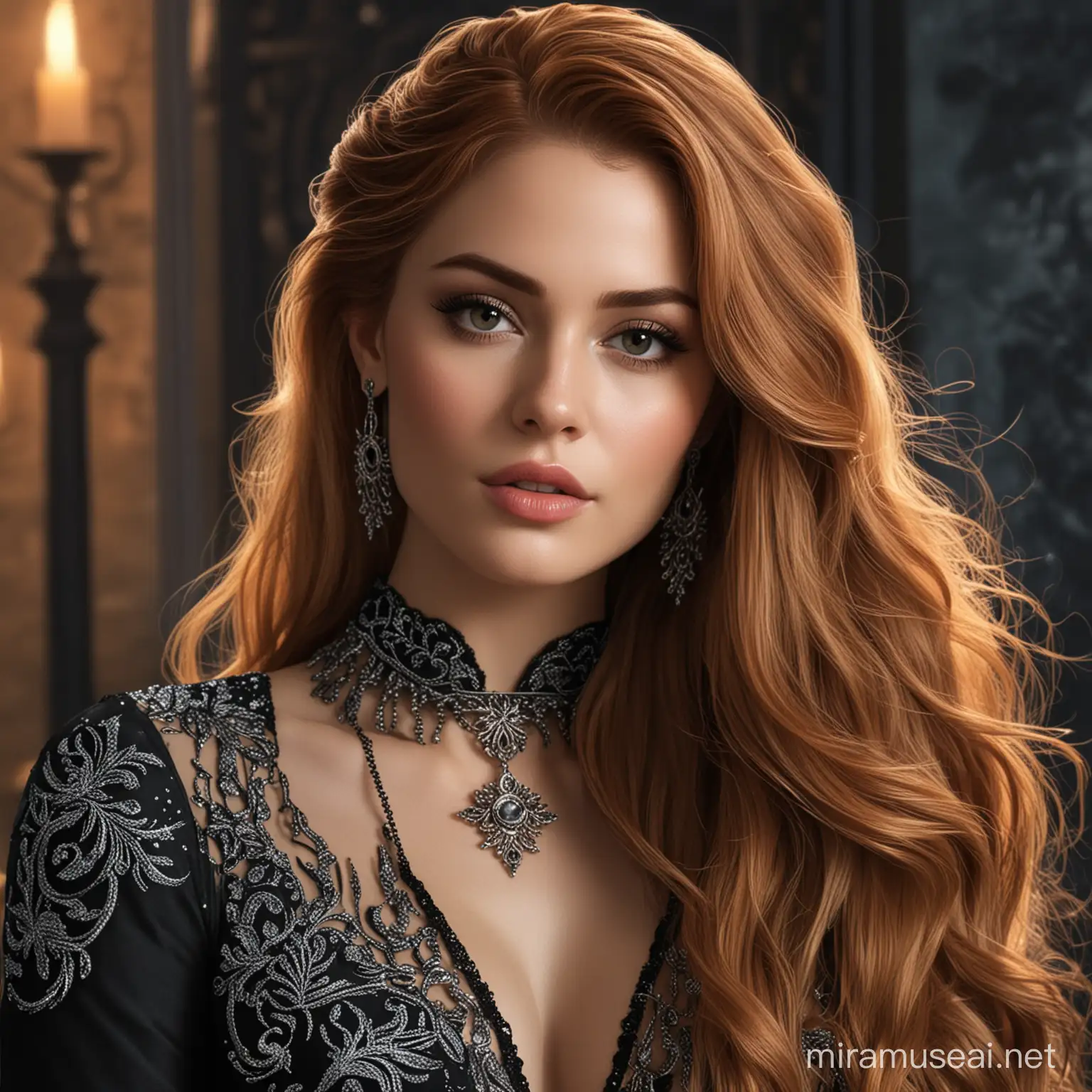 Feyre in a Magical Acotar Landscape
