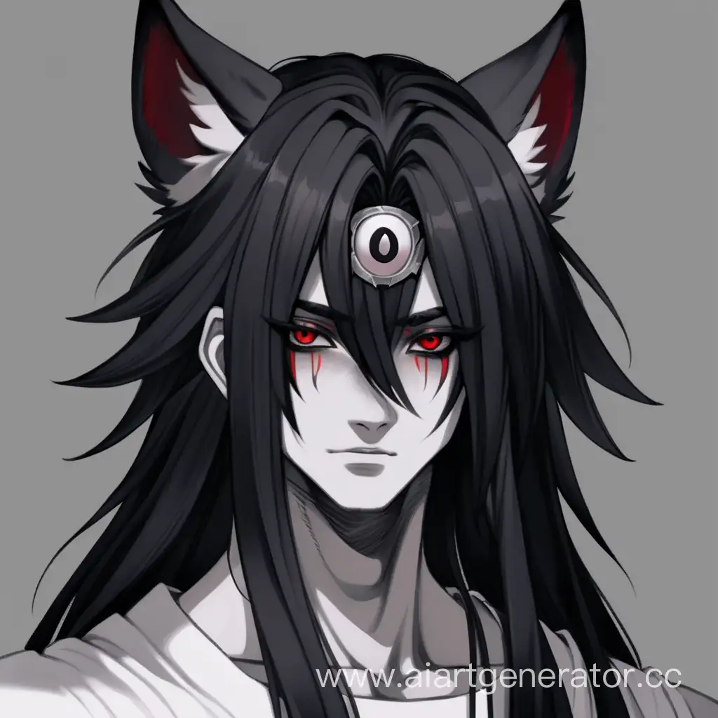 Anime-Boy-with-Unique-Wolf-Features-and-Striking-Red-Eyes