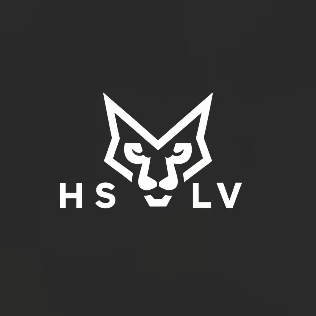 a logo design,with the text "HSLV", main symbol:Lynx,Minimalistic,be used in Retail industry,clear background