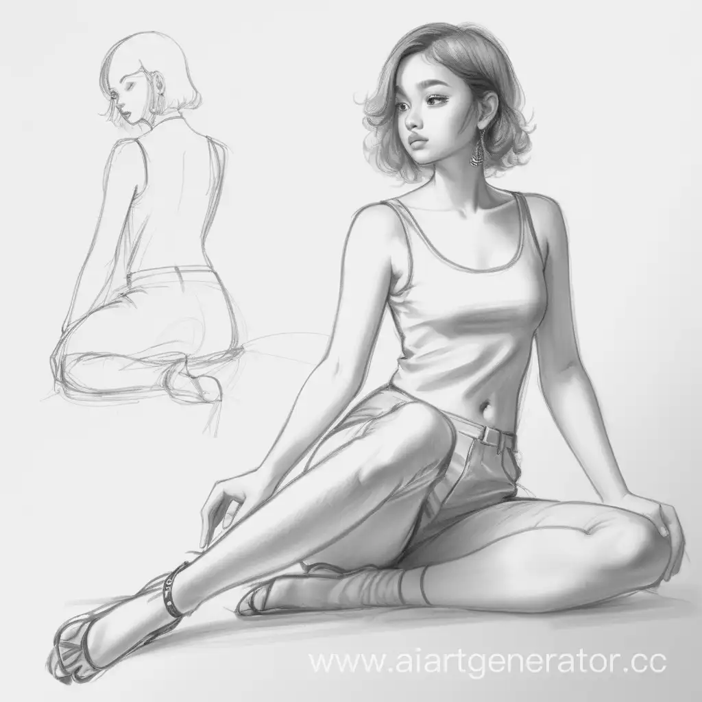 Captivating-Seated-Pose-Drawing-Reference-for-Artists