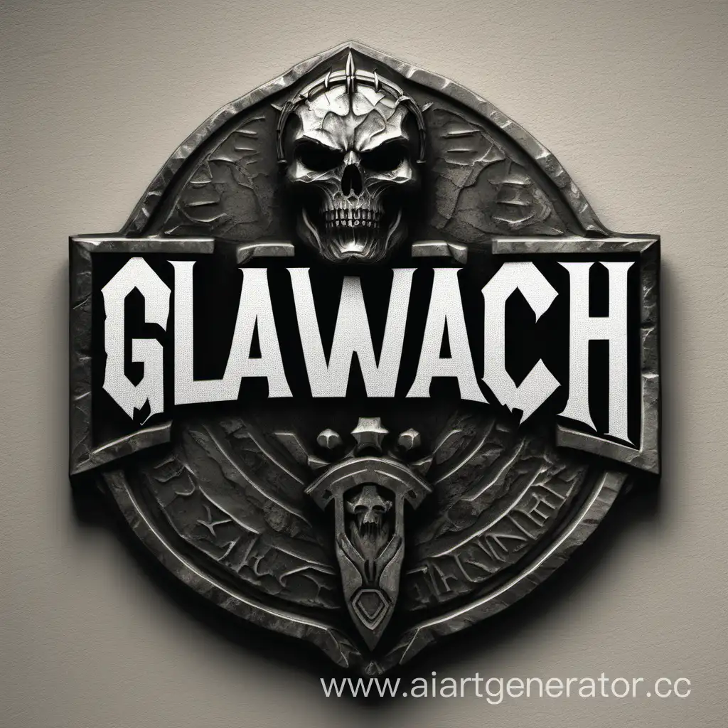 эмблема надпись  glawach мужчина