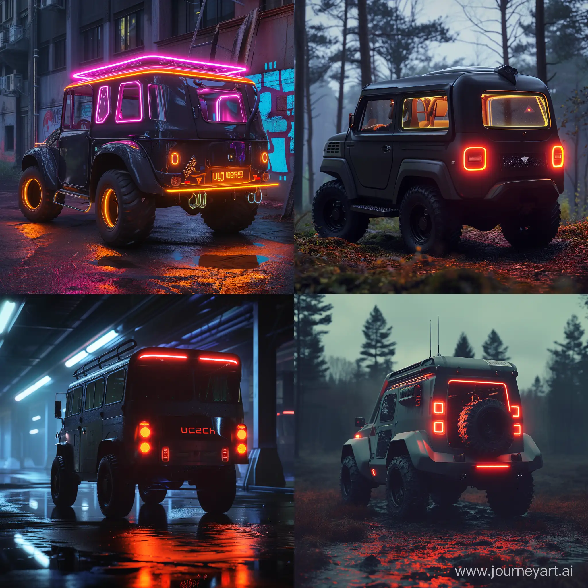 Futuristic-UAZ452-with-OLED-Lighting-in-Cinematic-Style