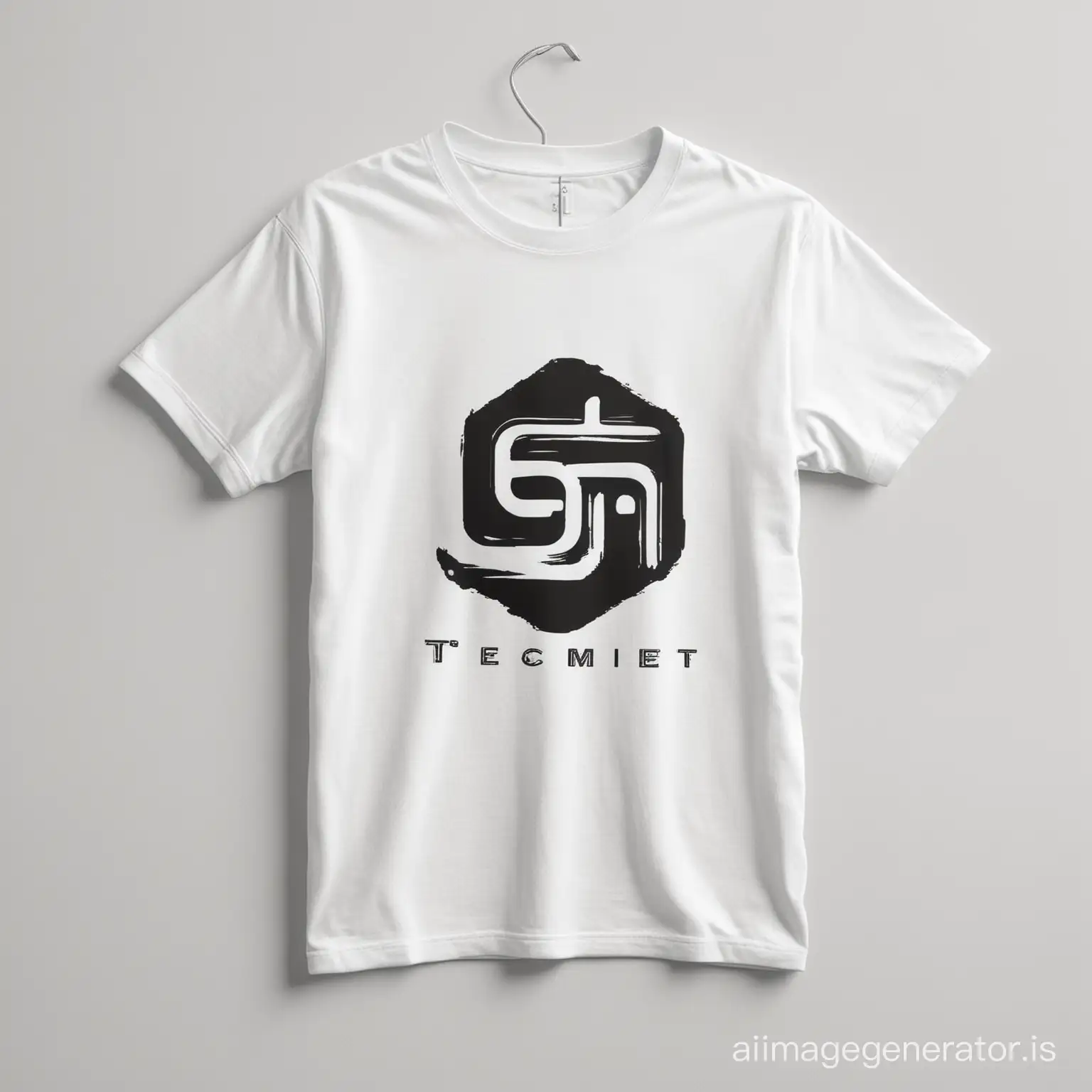 sample t-shirt logo with white background