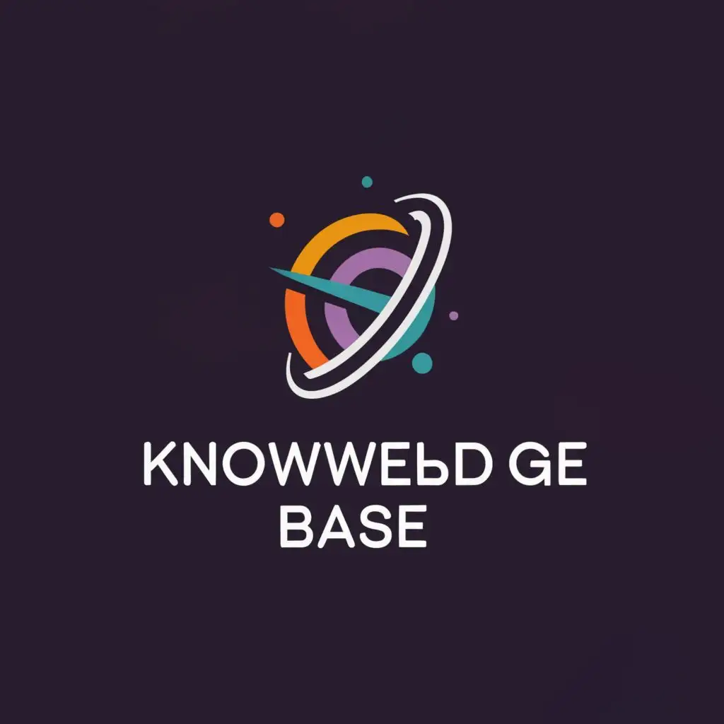 a logo design,with the text "Knowledge Base", main symbol:simple planet, be used in Entertainment industry