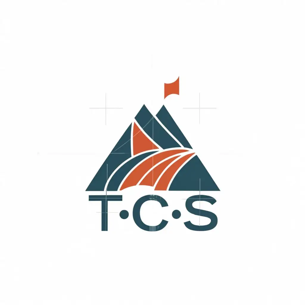 a logo design,with the text "TCS", main symbol:Mountain,Moderate,be used in Finance industry,clear background