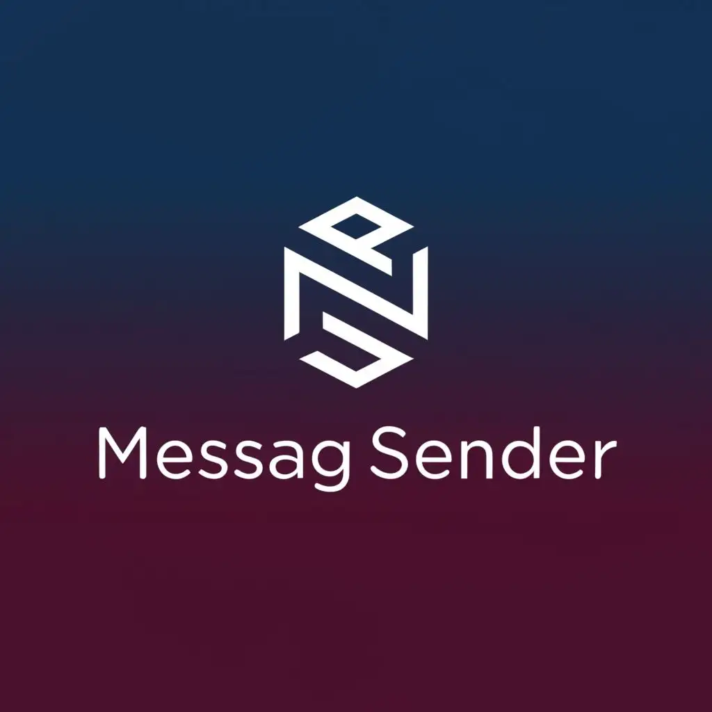 a logo design,with the text 'Message Sender', main symbol:blockchain,Moderate,be used in Education industry,clear background