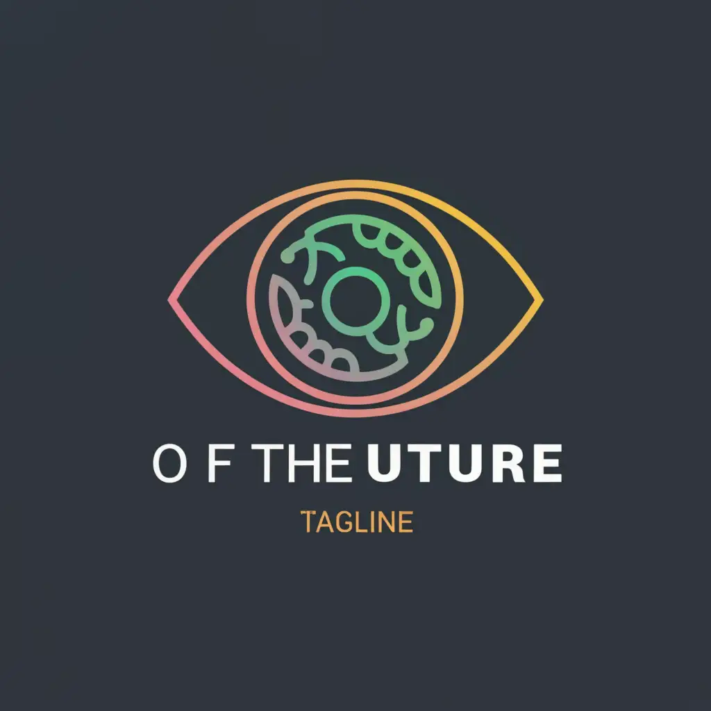a logo design,with the text "OF THE FUTURE", main symbol:EYE OF THE BEHOLDER,Moderate,be used in Internet industry,clear background