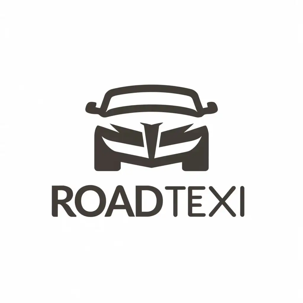 a logo design,with the text "Road texi", main symbol:car,Moderate,clear background