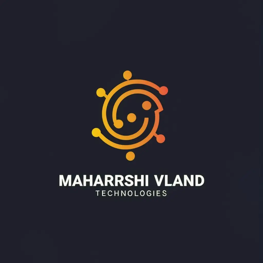 logo, Technologies, with the text "Maharshi Valand", typography, be used in Technology industry