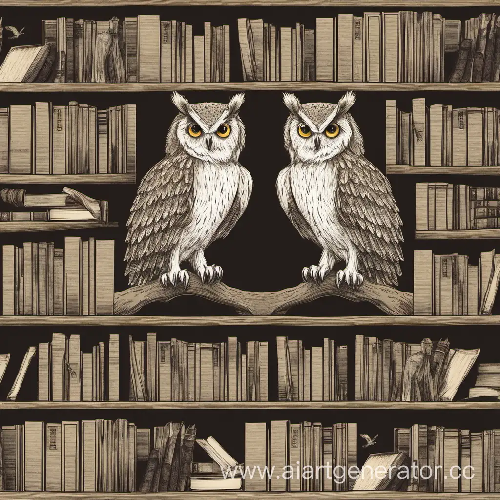 Majestic-Owl-Perched-Among-Enchanting-Bookshelves