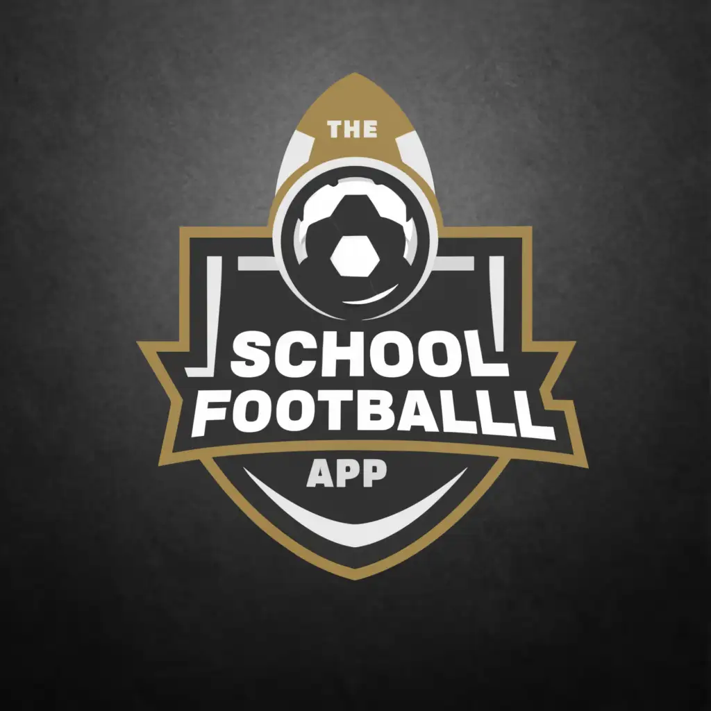 a logo design,with the text "The School Football app", main symbol:soccer,Moderate,clear background