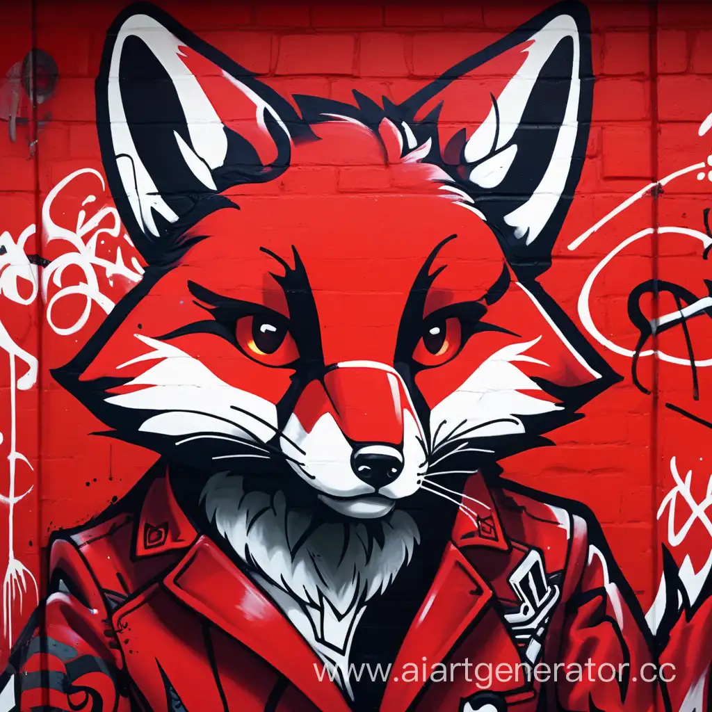 Urban-Street-Art-Crimson-Fox-Graffiti