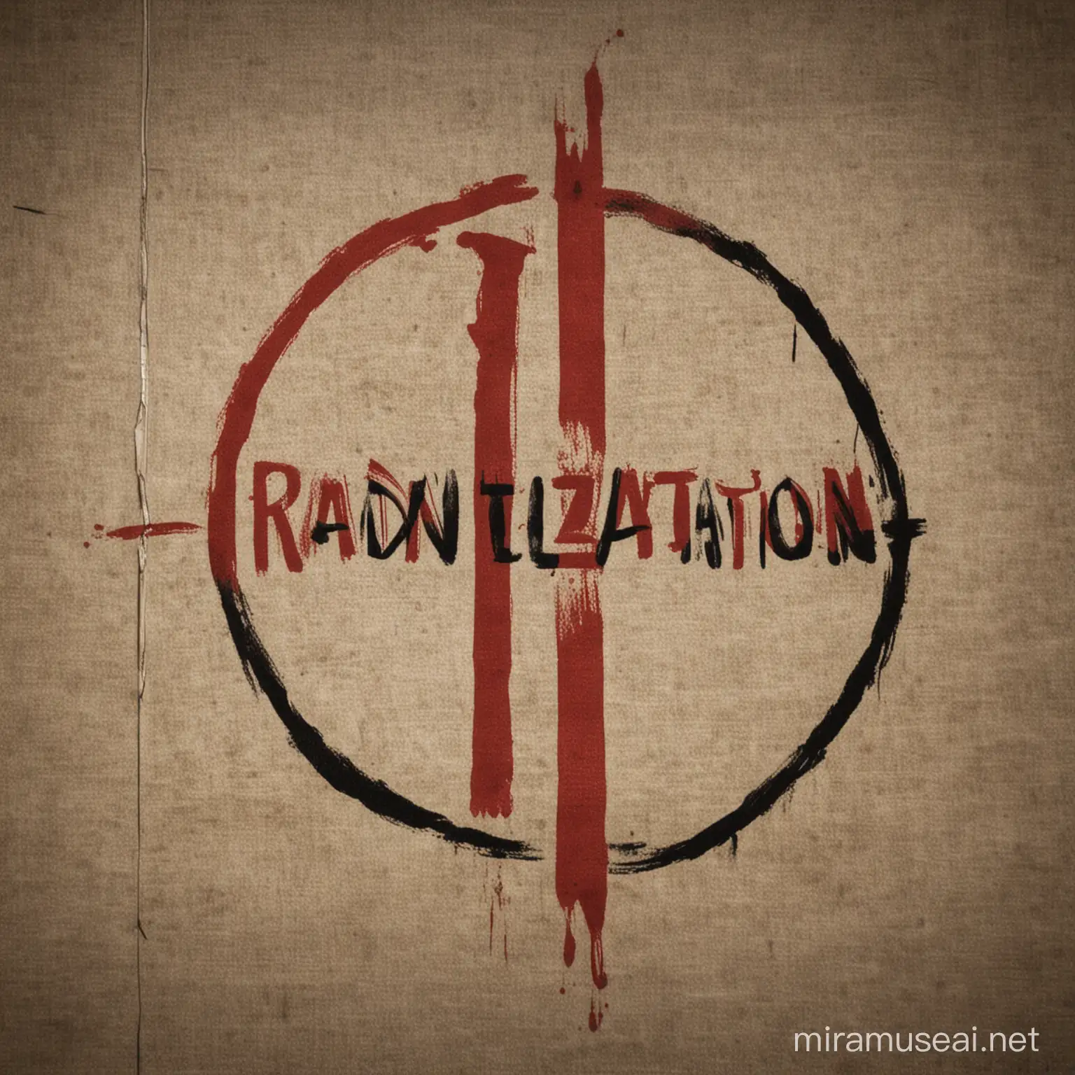 Radicalization Conceptual Artwork Depicting Transformation