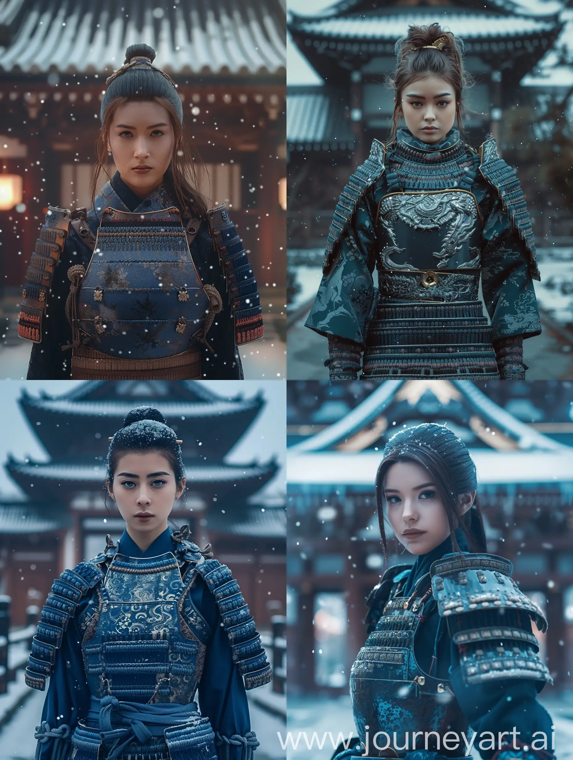 Captivating-Female-Samurai-Warrior-in-Blue-yoroi-Armor-at-Japanese-Temple
