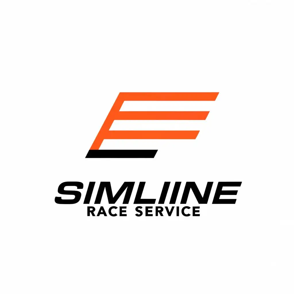 a logo design,with the text Simline Race Service, main symbol:Race flag and 3,Moderate,clear background