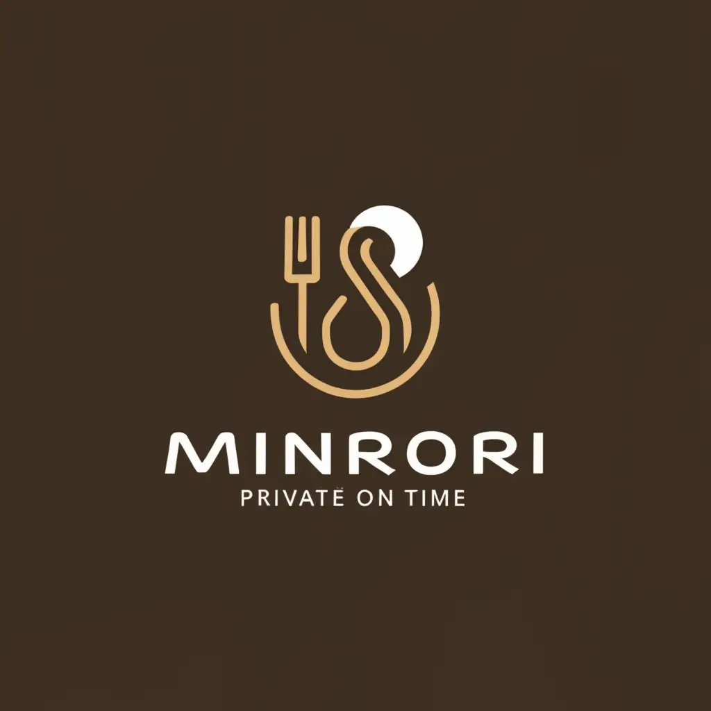 a logo design,with the text "Minori", main symbol:private lunch on time,Moderate,be used in Retail industry,clear background