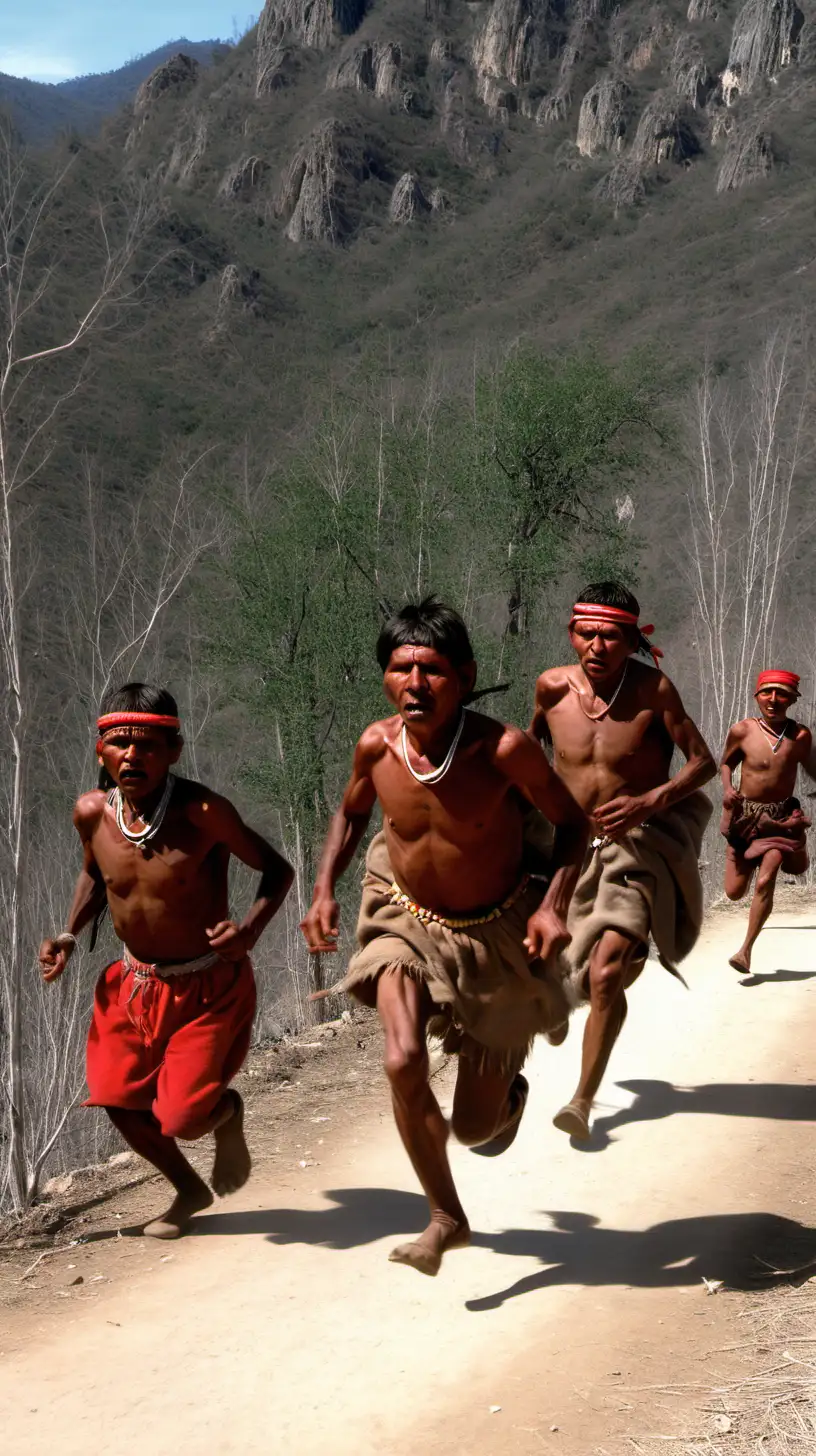 a tarahumara tribe running very long distances