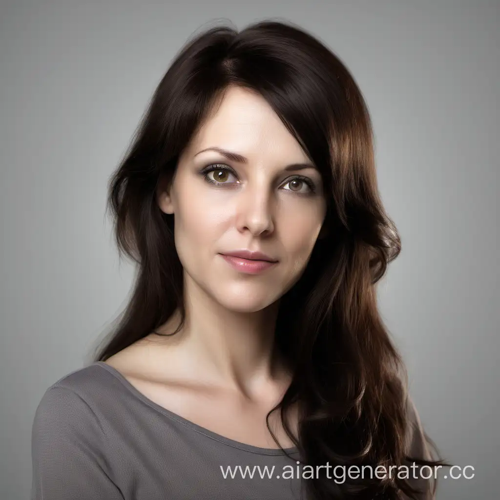 Realistic-Portrait-of-a-Brunette-Woman-in-Her-30s